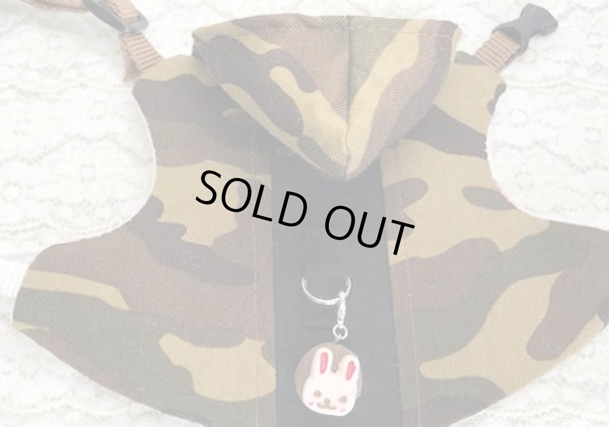 画像1: 迷彩フード茶 (1)