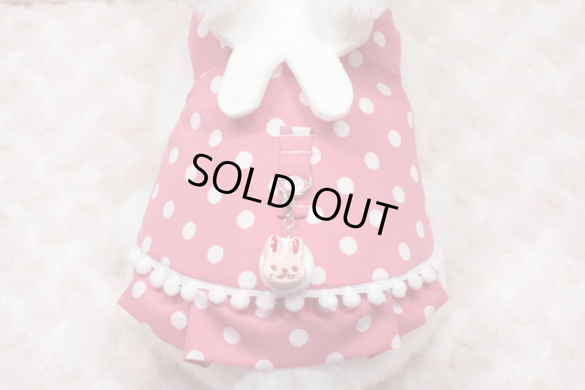 画像3: うさえりハーネス・水玉マゼンダ (3)