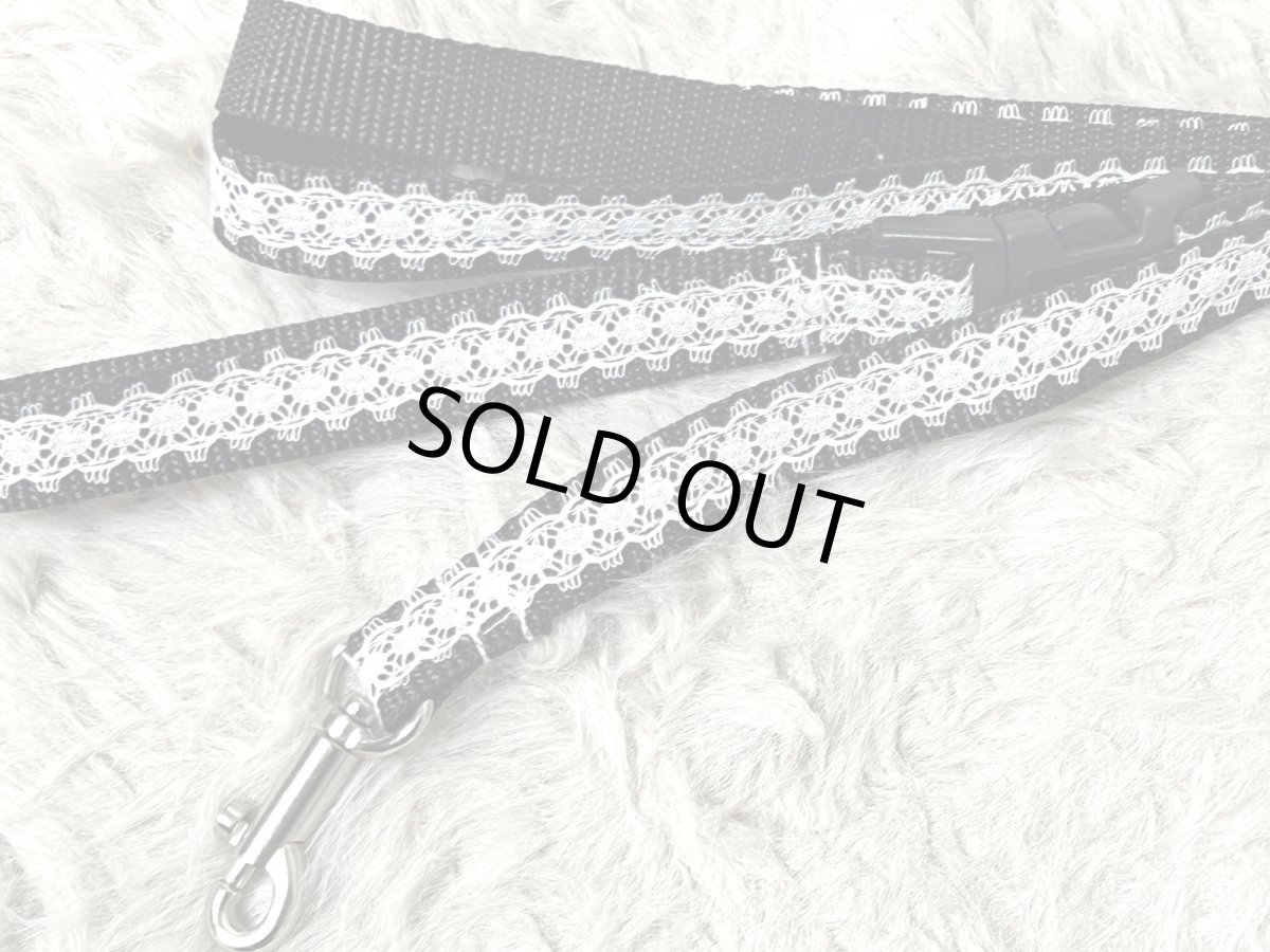 画像1: レースのリード黒 (1)